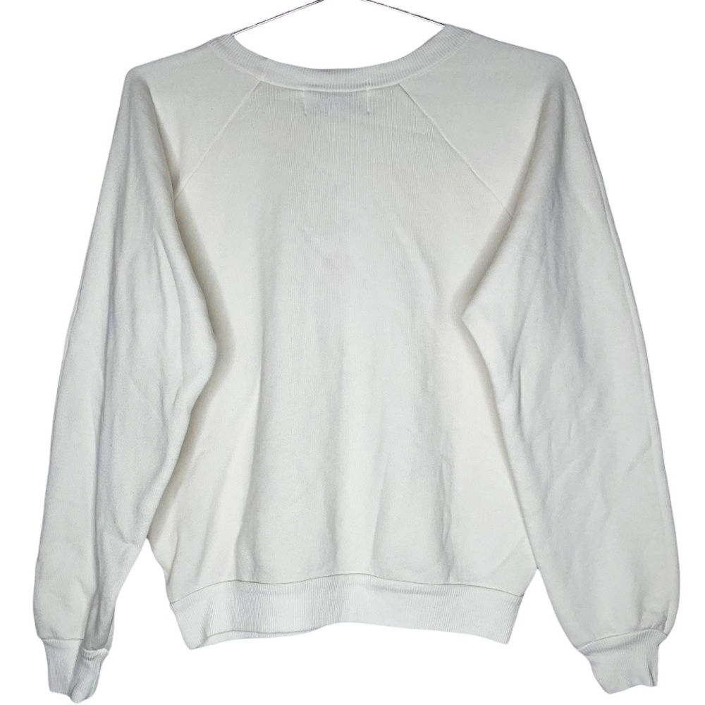 Wildfox Dare Devil Sherpa Sweatshirt Cream | Size Small - Picture 3 of 6